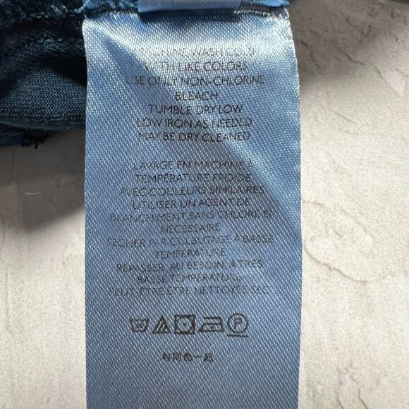 NWT Free People Relaxed Boyfriend Chino Pants SIZE 26 Navy Button Fly Trousers - Picture 5 of 11